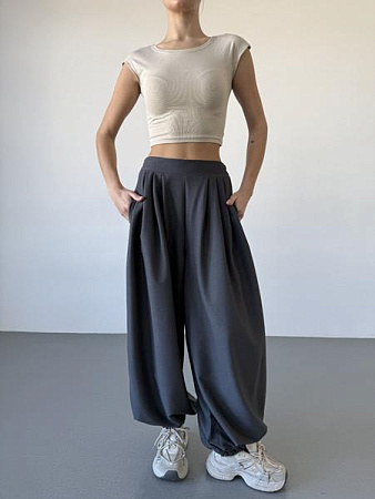 Штаны Спорт Arina 1710 d.grey - делук