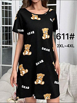 Ночнушка Anion 611 black - делук