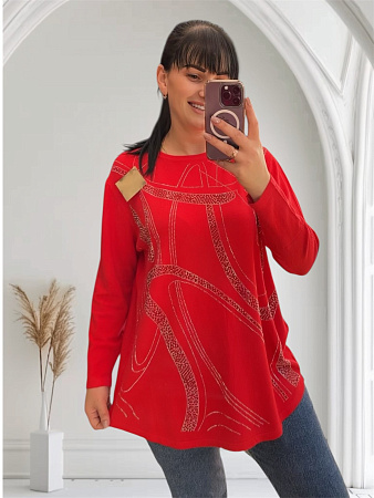 Свитер Levisha 25224 red - делук