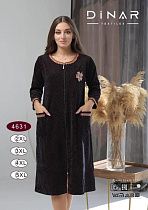 Халат Sss Annet DO-D4631 black - делук