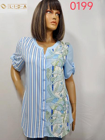 Рубашка Lida 0199 l.blue - делук