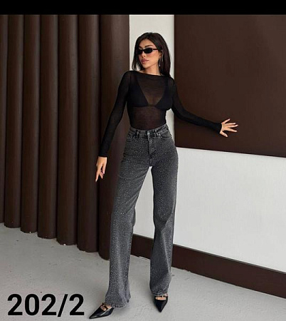 Джинсы Jeans Style 202-2 d.grey - делук