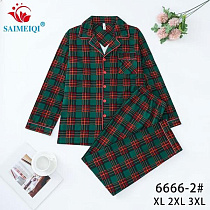 Пижама Estima 6666-2 green - делук