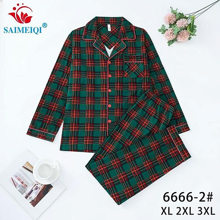 Пижама Estima 6666-2 green - делук