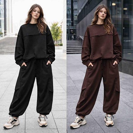 Костюм Спорт Karolina KR543 brown - делук