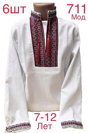 Вышиванка Надийка ND739-711 white - делук