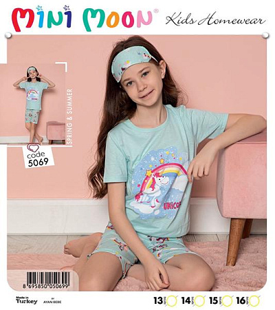 Пижама Disneyopt Kids DS366-5069 mint (13-16) - делук