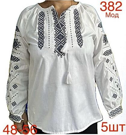 Вышиванка Надийка 382-1 white - делук