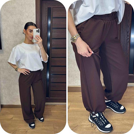 Штаны Спорт Valentina 219 brown - делук