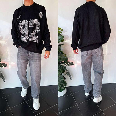 Свитер Three Black 2378 black Свитер Three Black 2378 black - делук