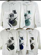 Свитер Gertie 6485 white-mint - делук