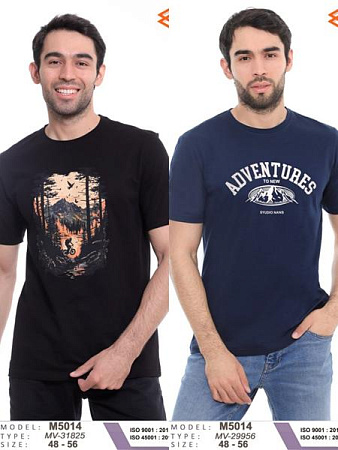 Футболка Samo M5014 black - делук