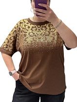 Футболка Elena&Vika 25110 brown - делук