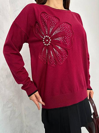 Свитер Julia JL657 wine - делук