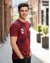 Футболка Style M.Clothes SM106 wine - делук