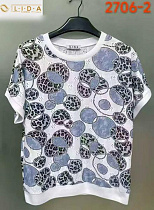 Футболка Lida 2706-2 white-blue - делук