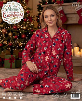 Пижама Estima 6873 red - делук