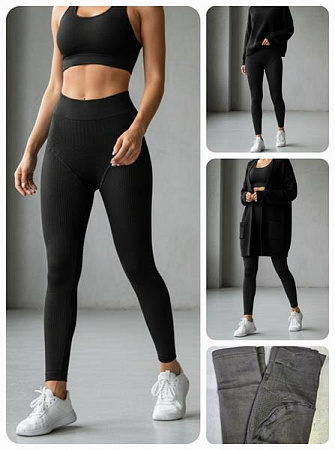 Лосины Hoan HN827 black - делук