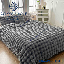 Плед Шиншилла-кролик 006-49-18 d.gray - делук