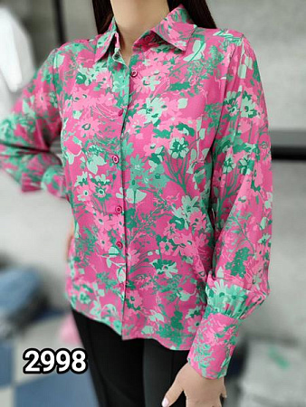 Рубашка Mmc Clothes 2998 pink-green - делук