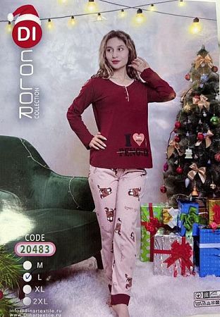 Пижама Fili Wear 20483 wine - делук