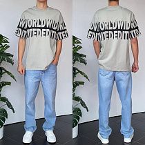 Футболка Three Black 2150 grey - делук