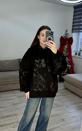 Худи S.Style 646 black - делук