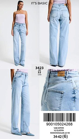 Джинсы Jeans Style 3423-4S6-32 l.blue - делук