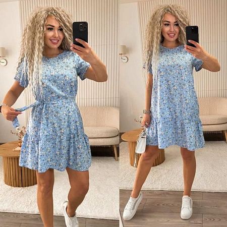 Платье Alisa Brand 143 l.blue - делук
