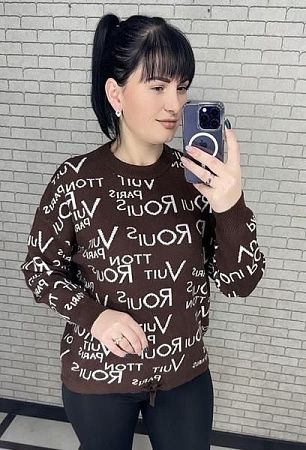 Свитер Levisha 25401 brown - делук