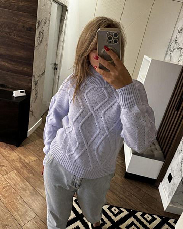 Свитер Lora LR831 lilac - делук