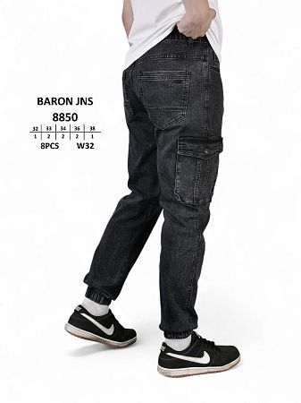 Джинсы God Baron 8850 black - делук