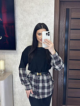 Туника Valentina 7 black-grey - делук