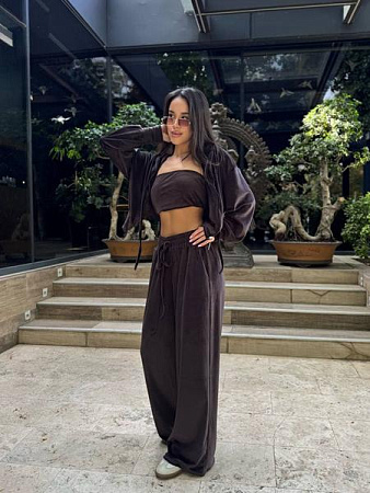 Костюм Спорт Arina 5165 brown - делук