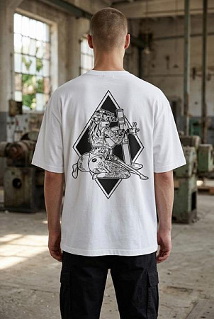 Футболка Madoka 1379 white - делук