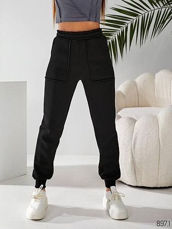 Штаны Спорт Loren 897-1 black - делук