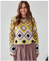 Свитер Liza Brend 1101 beige - делук