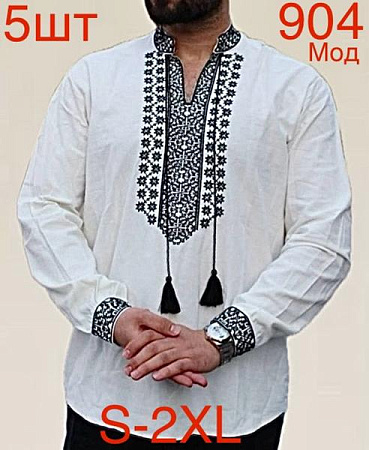 Вышиванка Надийка ND767-904 white - делук