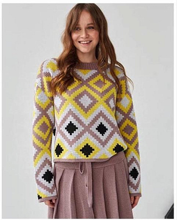 Свитер Liza Brend 1101 beige - делук