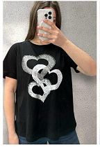Футболка Levisha 25070 black - делук