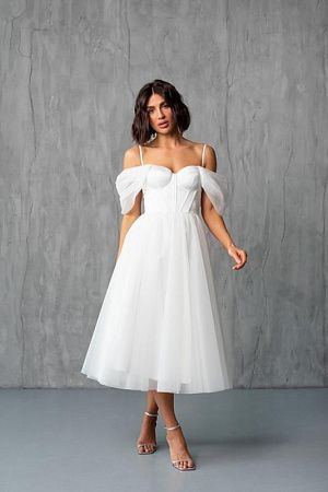 Платье Odis 845 white - делук