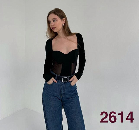 Боди Met&March 2614 black - делук