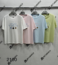 Футболка Met&March 2100 pink - делук