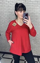 Свитер Levisha 25204 red - делук