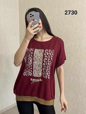 Футболка Fsn 2730 wine - делук