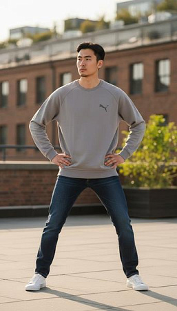 Свитер Shon S3682 l.grey - делук