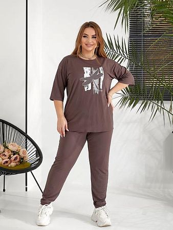 Костюм Спорт Oska 6087 brown - делук