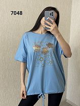 Футболка Fsn 7048-1 l.blue - делук