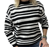 Свитер Elena&Vika 24042 black - делук