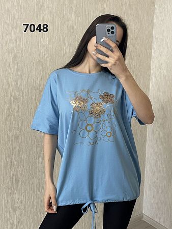 Футболка Fsn 7048-1 l.blue - делук